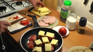 —мотреть онлайн Рецепт горячих бутербродов на сковороде