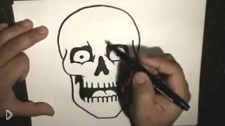 —мотреть онлайн Как поэтапно нарисовать череп человека